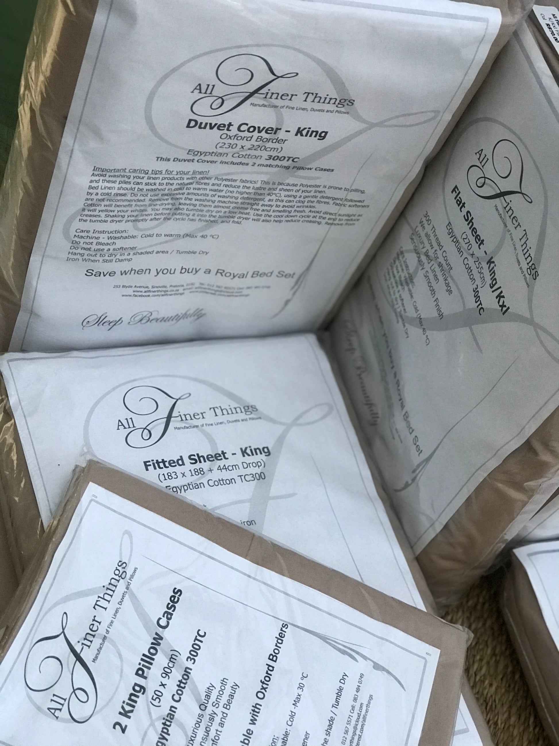 Fitted Sheets, EXTRA LENGTH; Luxury Egyptian Cotton